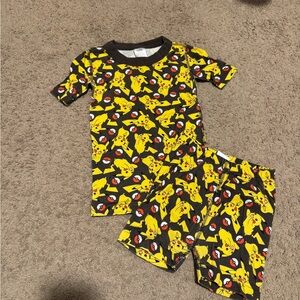 Hanna Andersson Pikachu Pajama Set - Black and Yellow